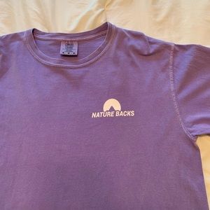 Nature Backs Purple Logo T-Shirt